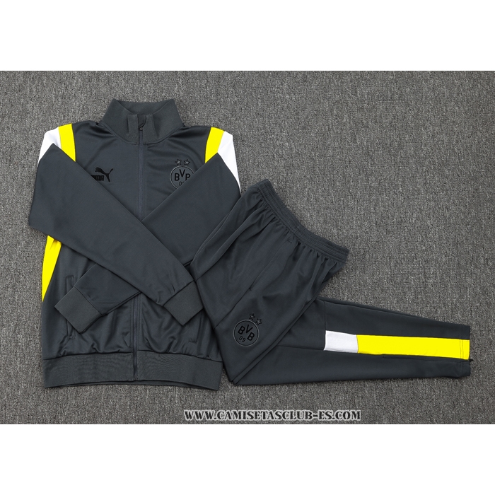 Chandal de Chaqueta del Borussia Dortmund 23-24 Gris